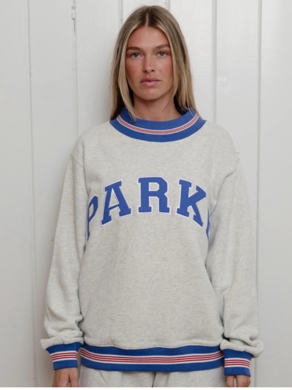 🇺🇸PARKE Coastal Collection Boardwalk Heritage Varsity Mockneck🇺🇸L/XL! NIB!